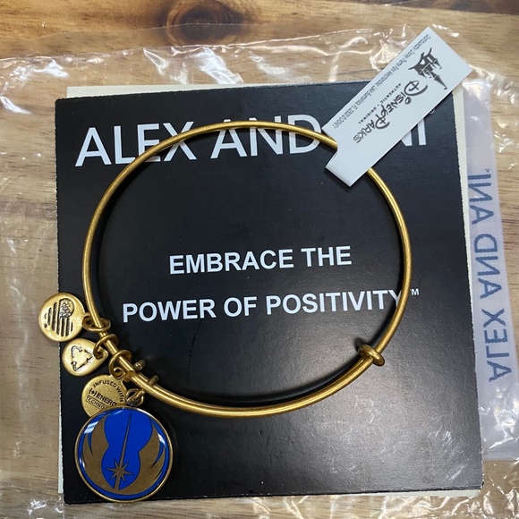 Alex and Ani Disney Star Wars Jedi Symbol Charm Bangle - Picture 2 of 2